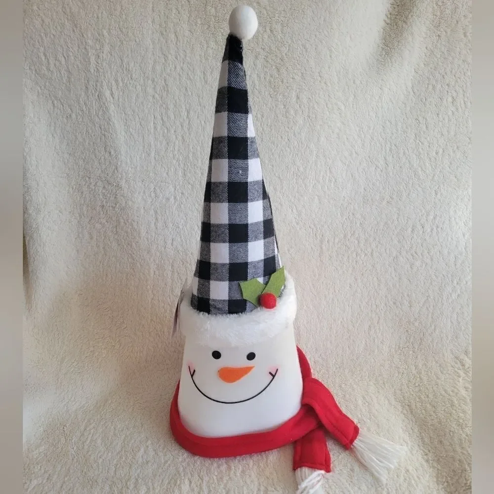New Christmas gnomes / snowmen decor or a tree topper 19 in long
